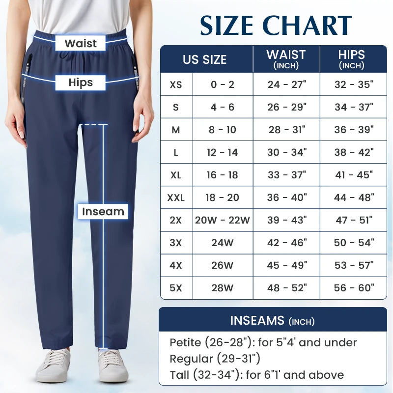 StretchActive - Women's Ultra Stretch Ice Silk Comfort Casual Pants